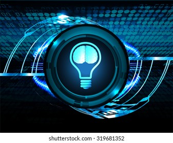 Dark blue Light Abstract Technology background for computer graphic website internet business. circuit. vector illustration. infographics. motion move blur.neon. eye