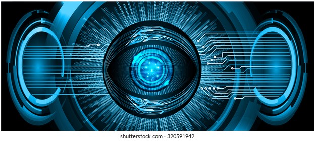 Dark blue Light Abstract Technology background for computer graphic website internet business. circuit. vector illustration. infographics. motion move blur.neon. eye