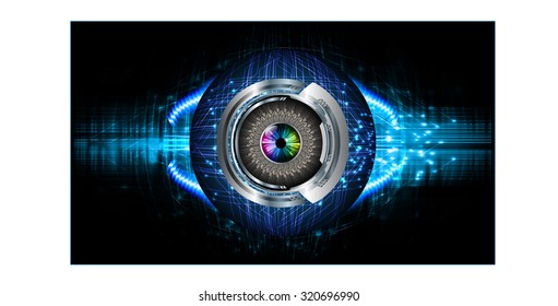 Dark blue Light Abstract Technology background for computer graphic website internet business. circuit. vector illustration. infographics. motion move blur.neon. eye