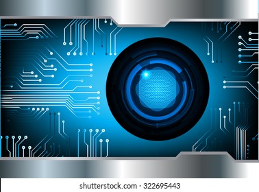 Dark blue Light Abstract Technology background for computer graphic website internet business. circuit. vector illustration. infographics. motion move blur.neon. eye