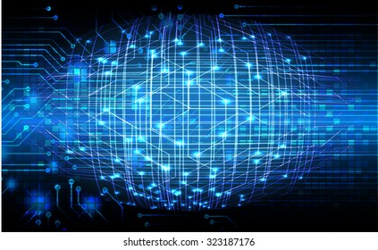 Dark blue Light Abstract Technology background for computer graphic website internet business. circuit. vector illustration. infographics. motion move blur.neon.