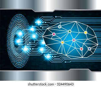 Dark blue Light Abstract Technology background for computer graphic website internet business. circuit. vector illustration. infographics. motion move blur.neon. Brainstorm, Brain. Bulb Ideas