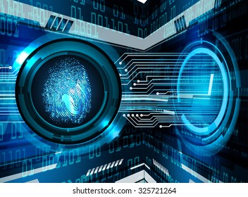 Dark blue Light Abstract Technology background for computer graphic website internet business.illustration. infographics.motion move blur.neon.pixel. Binary digit.fingerprint. Hand print.