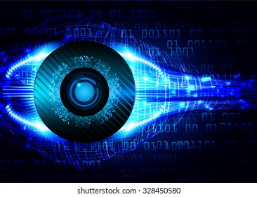 Dark blue Light Abstract Technology background for computer graphic website internet business. circuit. vector illustration. infographics. motion move blur.neon. eye