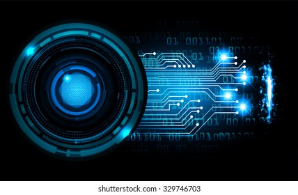 Dark blue Light Abstract Technology background for computer graphic website internet business. circuit. vector illustration. infographics. motion move blur.neon. pixel. eye