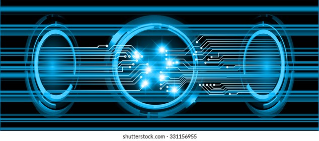 Dark blue Light Abstract Technology background for computer graphic website internet business. circuit. vector illustration. infographics. motion move blur.neon.