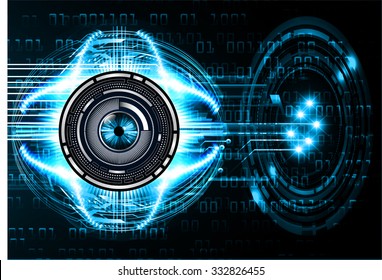 Dark blue Light Abstract Technology background for computer graphic website internet business. circuit. illustration. infographics. motion move blur.neon. pixel eye