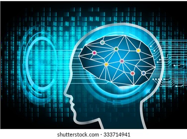 Dark blue Light Abstract Technology background for computer graphic website internet business. circuit. illustration. infographics. motion move blur.neon. Brainstorm, Brain. Bulb Ideas
