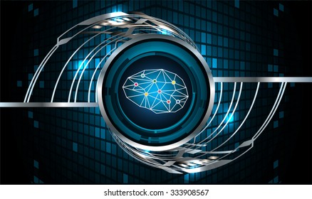 Dark blue Light Abstract Technology background for computer graphic website internet business. circuit. illustration. infographics. motion move blur.neon. Brainstorm, Brain. Bulb Ideas