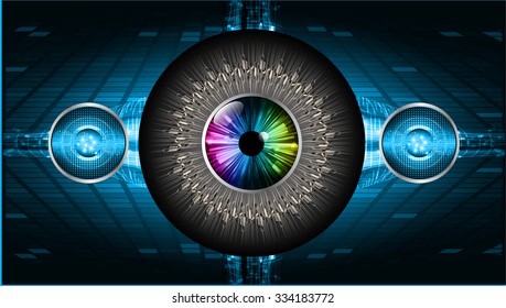 dark blue Light Abstract Technology background for computer graphic website internet and business. circuit. illustration.digital.infographics. binary code. zero one. vector.eye