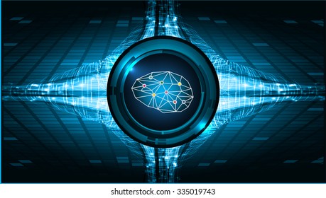 Dark blue Light Abstract Technology background for computer graphic website internet business. circuit. vector illustration. infographics. motion move blur.neon. Brainstorm, Brain. Bulb Ideas