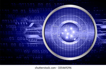 dark blue Light Abstract Technology background for computer graphic website internet and business. circuit. illustration.digital.infographics. binary code. zero one. vector.eye