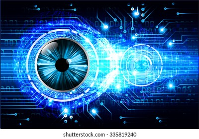 dark blue Light Abstract Technology background for computer graphic website internet and business. circuit. illustration.digital.infographics. binary code. zero one. vector.eye