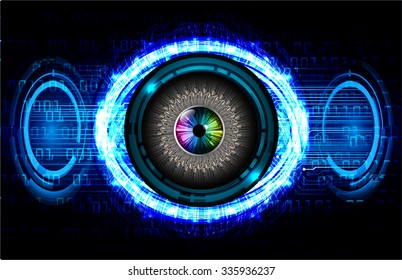 dark blue Light Abstract Technology background for computer graphic website internet and business. circuit. illustration.digital.infographics. binary code. zero one. vector.eye