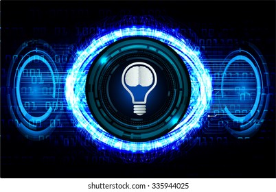 Dark blue Light Abstract Technology background for computer graphic website internet business. circuit. illustration. infographics. motion move blur.neon. Brainstorm, Brain. Bulb Ideas