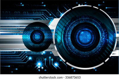 dark blue Light Abstract Technology background for computer graphic website internet and business. circuit. illustration.digital.infographics. binary code. zero one. vector.eye