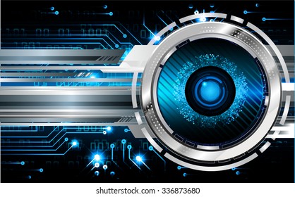 dark blue Light Abstract Technology background for computer graphic website internet and business. circuit. illustration.digital.infographics. binary code. zero one. vector.eye