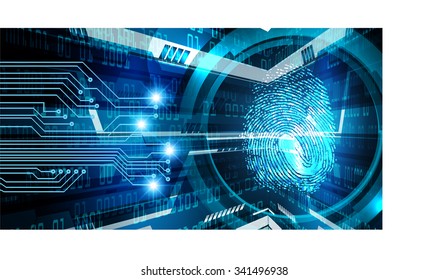 dark blue Light Abstract Technology background for computer graphic website internet web. circuit. illustration. infographics. binary code. www. vector. Spark. motion move blur. Finger-print scan.