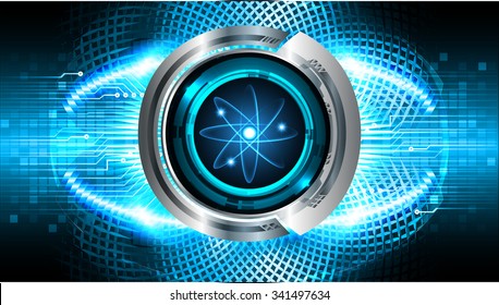 dark blue Light Abstract Technology background for computer graphic website internet business. circuit. vector illustration. infographics. motion move blur.neon.molecule atom electron neutron nuclear.