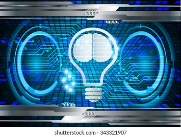 Dark blue Light Abstract Technology background for computer graphic website internet business. circuit. vector illustration. infographics. motion move blur.neon. Brainstorm, Brain. Bulb Ideas