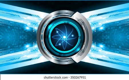 dark blue Light Abstract Technology background for computer graphic website internet and business. illustration. infographics. binary code vector.Spark.molecule atom electron neutron nuclear.