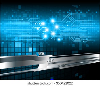 dark blue Light Abstract Technology background for computer graphic website internet business. circuit. vector illustration. abstract. infographics. motion move blur.neon. pixel. scan virus 