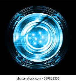 Dark blue Light Abstract Technology background for computer graphic website internet business. circuit. vector illustration. infographics. motion move blur.neon.