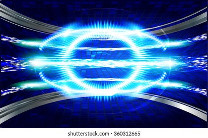 Dark blue Light Abstract Technology background for computer graphic website internet business. circuit. vector illustration. infographics. motion move blur.neon.eye