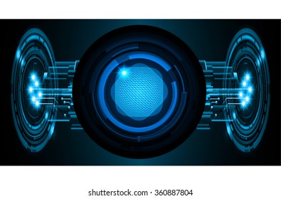 dark blue Light Abstract Technology background for computer graphic website internet business. circuit. illustration. digital. infographics. binary code. www.Spark.zero one. vector eye scan virus