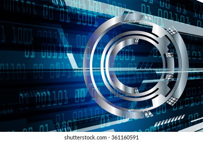 dark blue Light Abstract Technology background for computer graphic website internet business. circuit. illustration. digital. infographics. binary code. www.Spark.zero one. eye scan virus