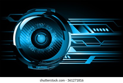 dark blue Light Abstract Technology background for computer graphic website internet and business. circuit. illustration.digital.infographics. binary code. zero one. vector.eye