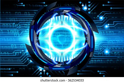 dark blue Light Abstract Technology background for computer graphic website internet and business. circuit. illustration.digital.infographics. binary code. zero one. vector.eye