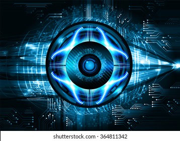 dark blue Light Abstract Technology background for computer graphic website internet and business. circuit. illustration.digital.infographics. binary code. zero one. eye