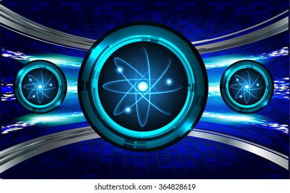 dark blue Light Abstract Technology background for computer graphic website internet business. circuit. vector illustration. infographics. motion move blur.neon.molecule atom electron neutron nuclear