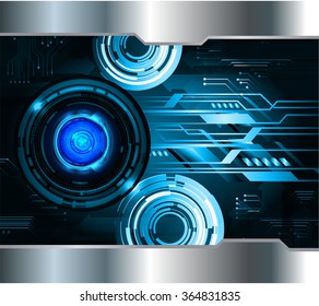 dark blue Light Abstract Technology background for computer graphic website internet and business. circuit. illustration.digital.infographics. binary code. zero one. eye