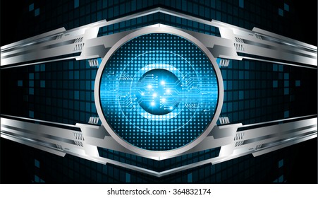 dark blue Light Abstract Technology background for computer graphic website internet and business. circuit. illustration.digital.infographics. binary code. zero one. eye