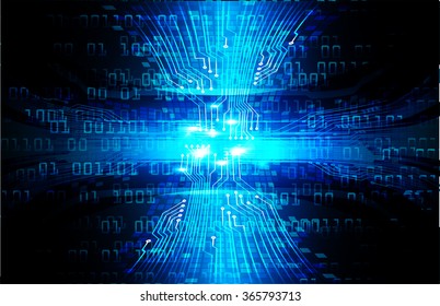 dark blue Light Abstract Technology background for computer graphic website internet and business. circuit. illustration.digital.infographics. binary code. zero one. eye. scan virus