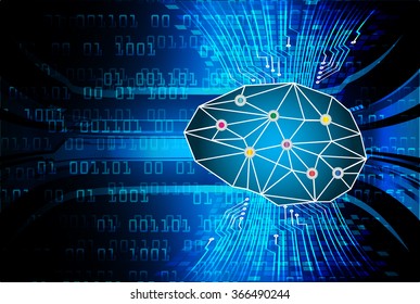 Dark blue Light Abstract Technology background for computer graphic website internet business, circuit, vector illustration, infographics, motion move blur, neon. Brainstorm, brain, bulb Ideas