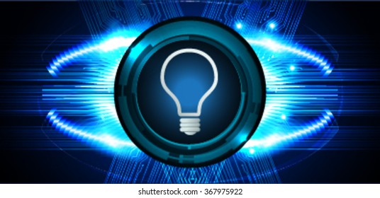 Dark blue Light Abstract Technology background for computer graphic website internet business. circuit. vector illustration. infographics. motion move blur.neon. Brainstorm, Brain. Bulb Ideas