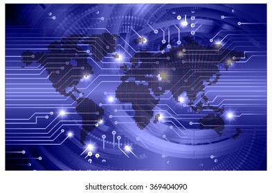 dark blue Light Abstract Technology background for computer graphic website internet business. circuit. illustration.digital.infographics. binary code. www.vector.motion pixel. eye scan virus world
