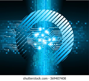 dark blue Light Abstract Technology background for computer graphic website internet business. circuit. illustration.digital.infographics. binary code. www.vector.motion pixel. eye scan virus