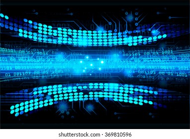dark blue Light Abstract Technology background for computer graphic website internet and business. circuit. illustration.digital.infographics. binary code. zero one. eye  scan virus vector