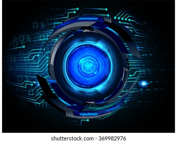 dark blue Light Abstract Technology background for computer graphic website internet and business. circuit. illustration.digital.infographics. binary code. zero one. eye scan virus vector