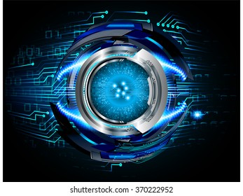 dark blue Light Abstract Technology background for computer graphic website internet and business. circuit. illustration.digital.infographics. binary code. zero one. eye scan virus vector