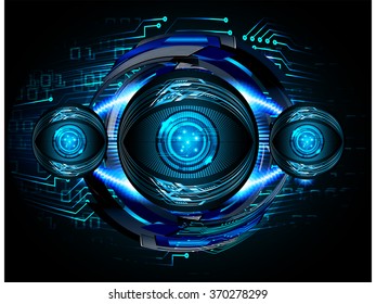 dark blue Light Abstract Technology background for computer graphic website internet and business. circuit. illustration.digital.infographics. binary code. zero one. eye scan virus vector