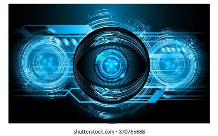 dark blue Light Abstract Technology background for computer graphic website internet and business. circuit. illustration.digital.infographics. binary code. zero one. eye scan virus vector
