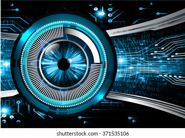 dark blue Light Abstract Technology background for computer graphic website internet and business. circuit. illustration.digital.infographics. binary code. zero one. eye scan virus vector