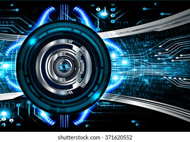 dark blue Light Abstract Technology background for computer graphic website internet and business. circuit. illustration.digital.infographics. binary code. zero one. eye scan virus vector