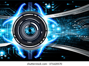 dark blue Light Abstract Technology background for computer graphic website internet and business. circuit. illustration.digital.infographics. binary code. zero one. eye scan virus vector
