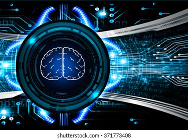 Dark blue Light Abstract Technology background for computer graphic website internet business. circuit. vector illustration. infographics. motion move blur.neon. Brainstorm, Brain. Bulb Ideas